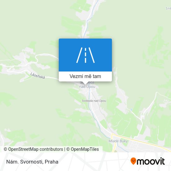 Nám. Svornosti mapa