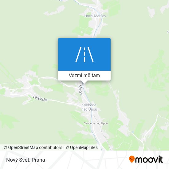 Nový Svět mapa