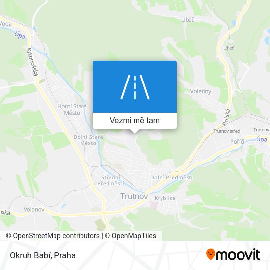 Okruh Babí mapa