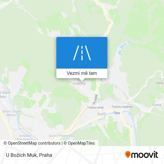 U Božích Muk mapa
