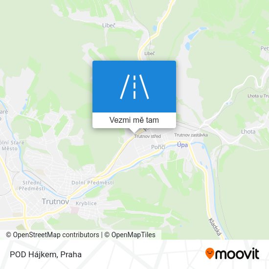 POD Hájkem mapa