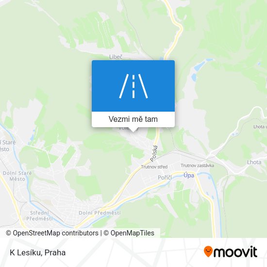 K Lesíku mapa