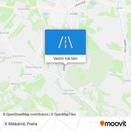 K Mlékárně mapa