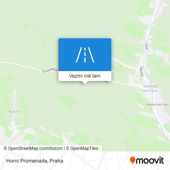 Horní Promenáda mapa