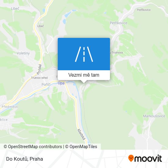 Do Koutů mapa
