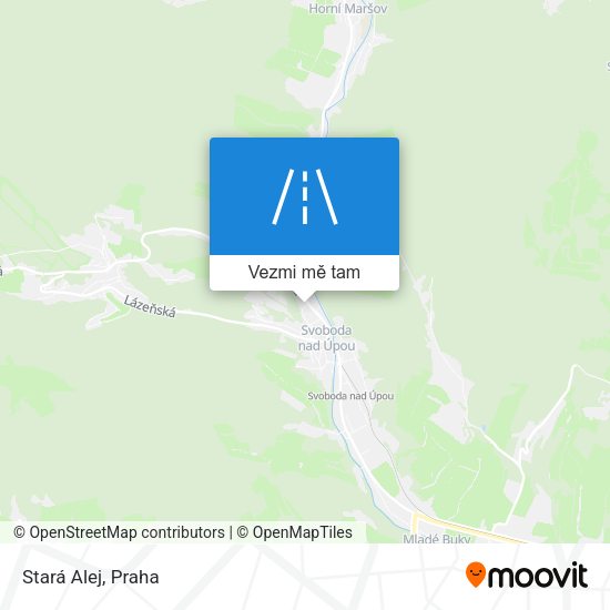 Stará Alej mapa