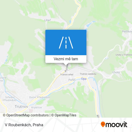 V Roubenkách mapa