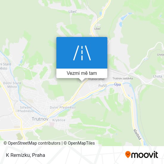 K Remízku mapa