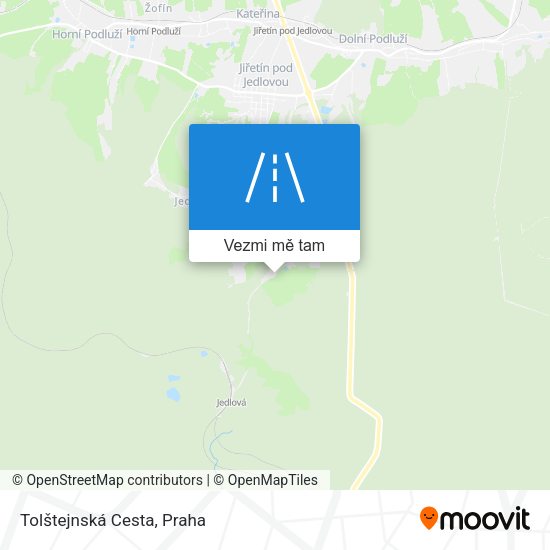 Tolštejnská Cesta mapa