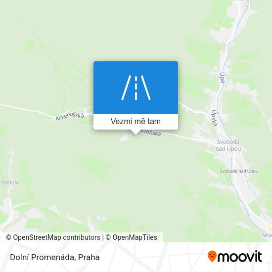 Dolní Promenáda mapa
