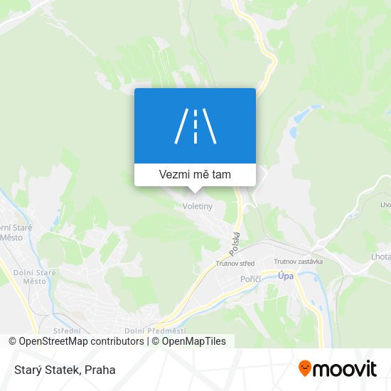Starý Statek mapa