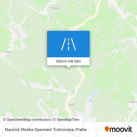 Naučná Stezka Opevnení Trutnovska mapa