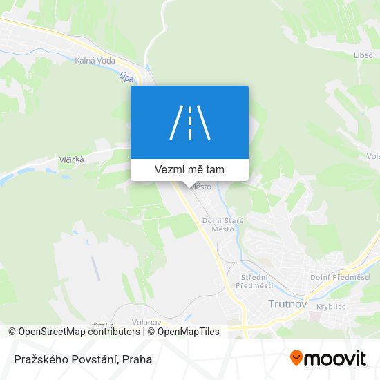 Pražského Povstání mapa
