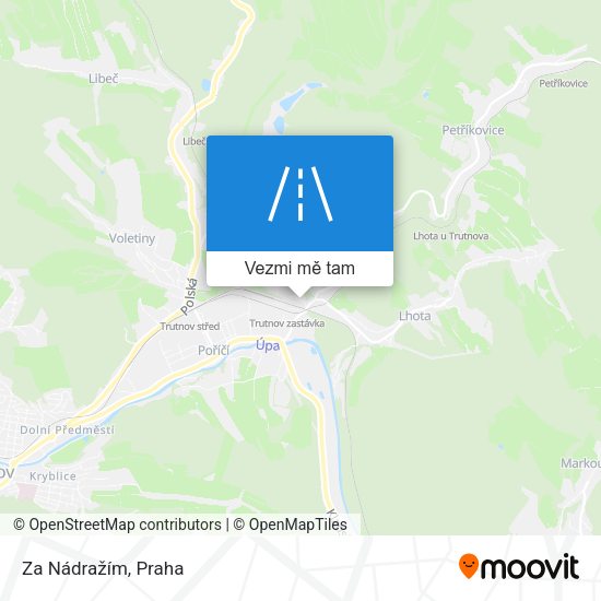 Za Nádražím mapa