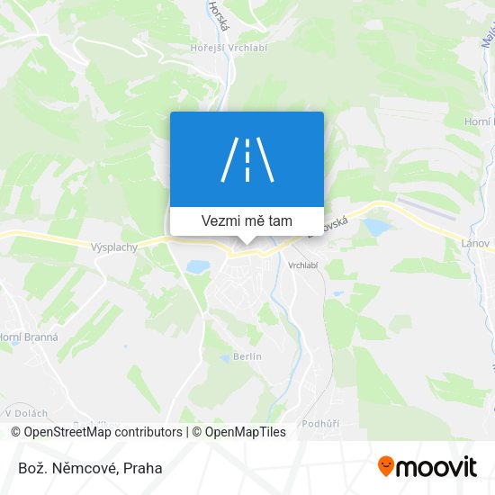 Bož. Němcové mapa