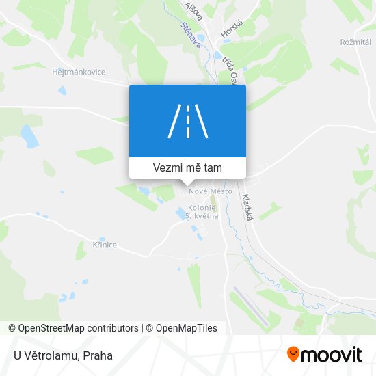 U Větrolamu mapa