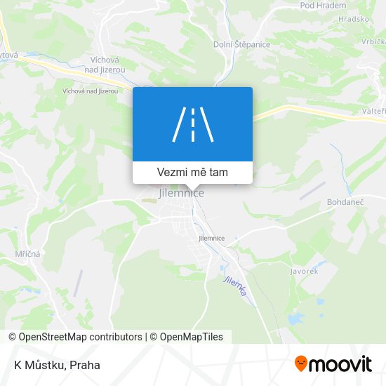 K Můstku mapa
