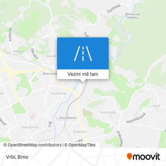 Vrbí mapa