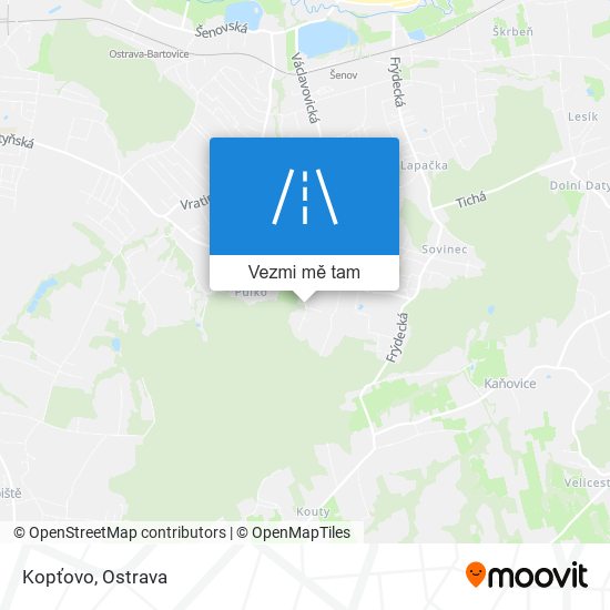 Kopťovo mapa