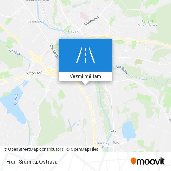 Fráni Šrámka mapa