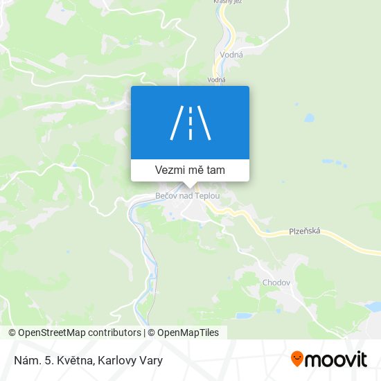 Nám. 5. Května mapa