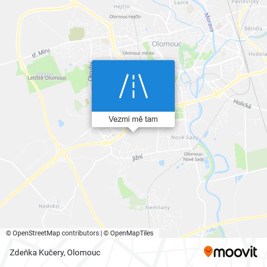 Zdeňka Kučery mapa