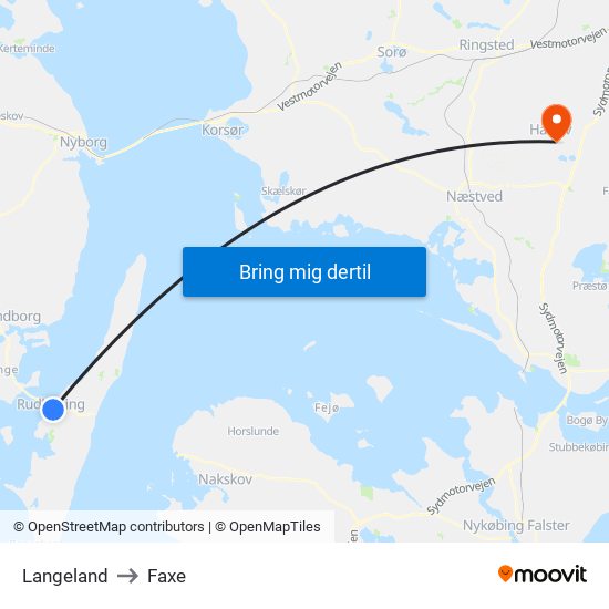 Langeland to Langeland map