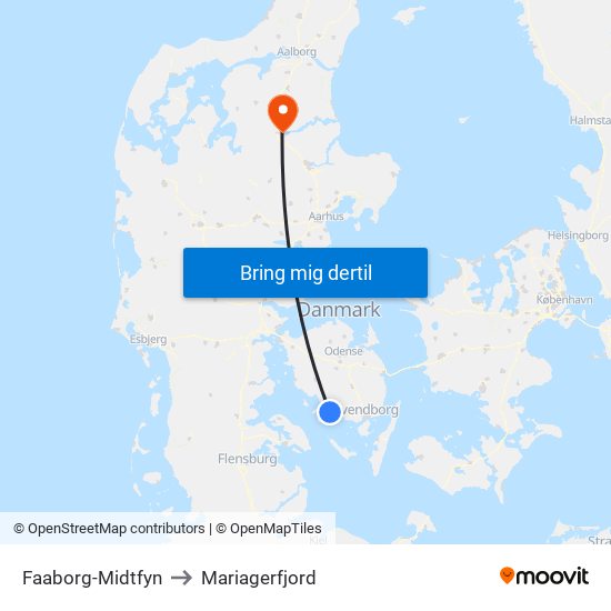 Faaborg-Midtfyn to Mariagerfjord map