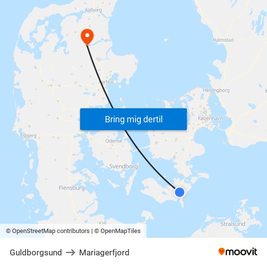 Guldborgsund to Guldborgsund map