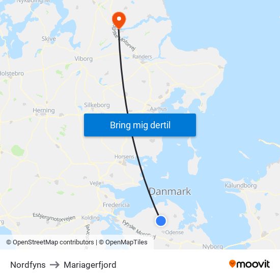 Nordfyns to Nordfyns map