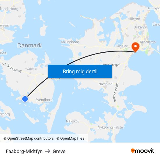 Faaborg-Midtfyn to Greve map