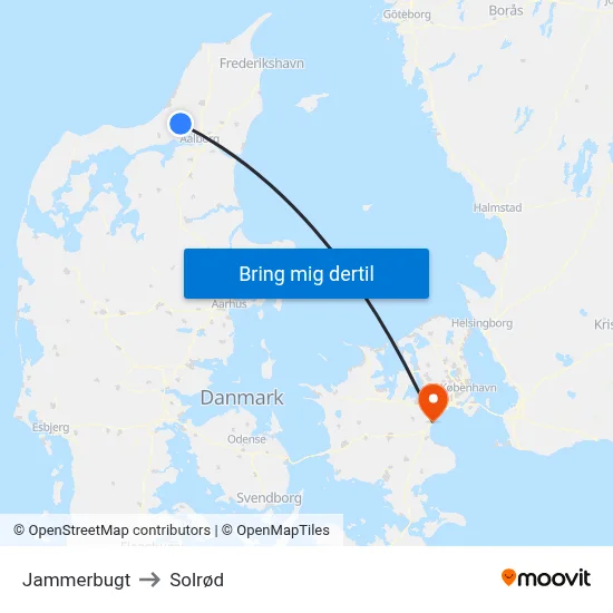 Jammerbugt to Solrød map