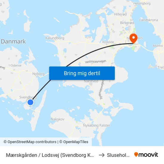 Mærskgården / Lodsvej (Svendborg Kommune) to Sluseholmen map