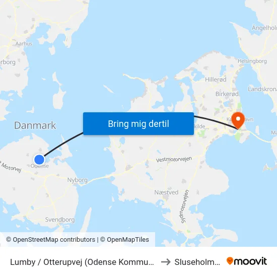 Lumby / Otterupvej (Odense Kommune) to Sluseholmen map