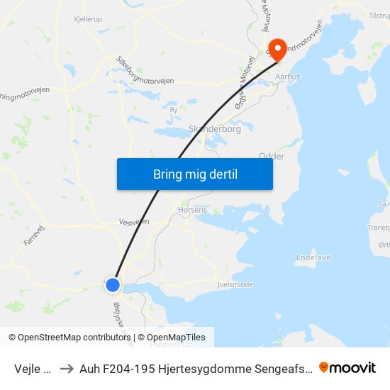 Vejle St. to Auh F204-195 Hjertesygdomme Sengeafsnit 2 map