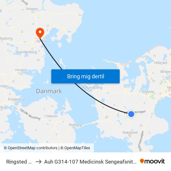 Ringsted St. to Auh G314-107 Medicinsk Sengeafsnit 1-2 map