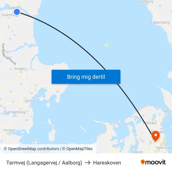 Tarmvej (Langagervej / Aalborg) to Hareskoven map