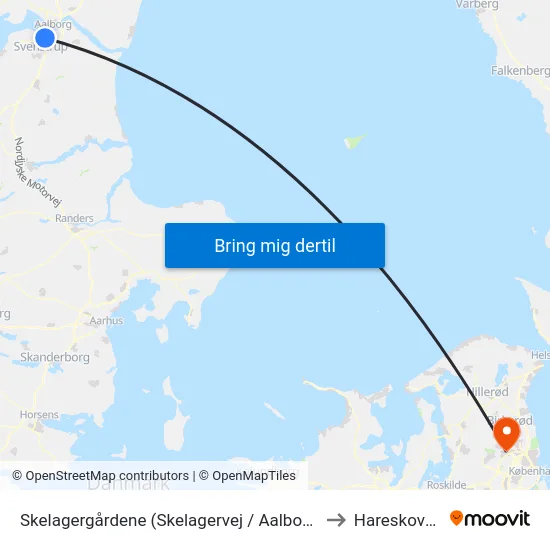 Skelagergårdene (Skelagervej / Aalborg) to Hareskoven map