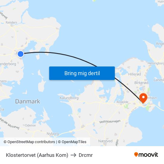 Klostertorvet (Aarhus Kom) to Drcmr map
