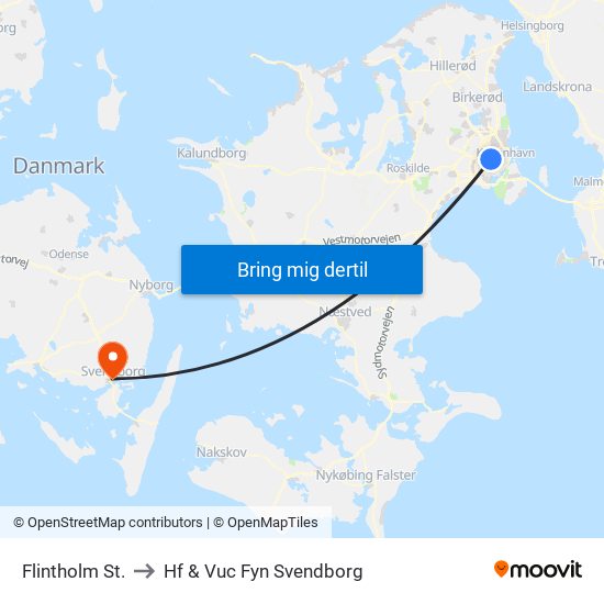 Flintholm St. to Hf & Vuc Fyn Svendborg map