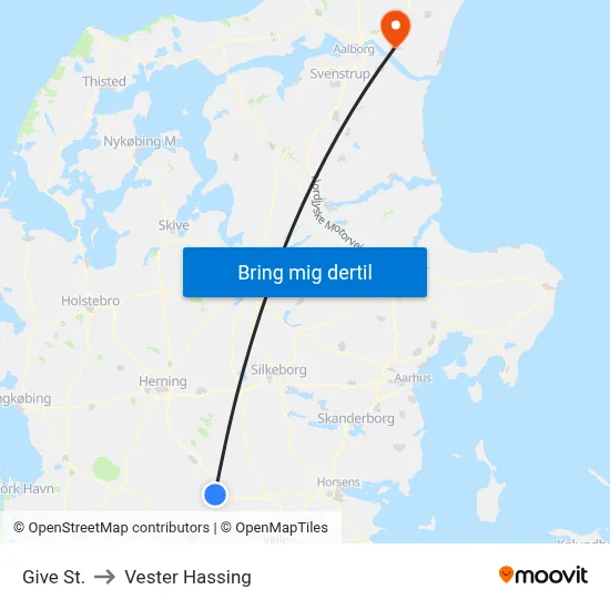 Give St. to Vester Hassing map