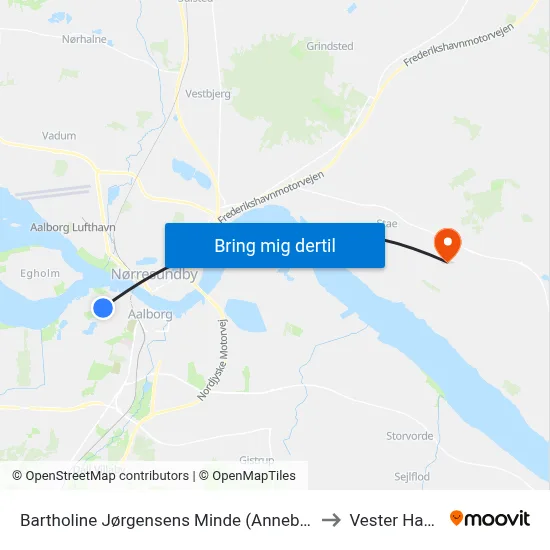 Bartholine Jørgensens Minde (Annebergvej / Aal to Vester Hassing map