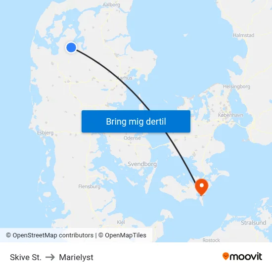Skive St. to Marielyst map