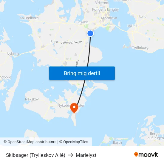 Skibsager (Trylleskov Allé) to Marielyst map