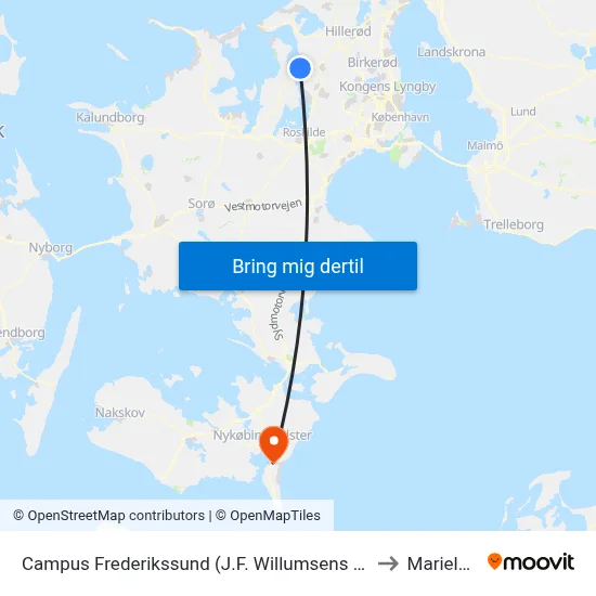 Campus Frederikssund (J.F. Willumsens Vej) to Marielyst map
