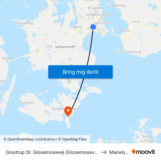 Glostrup St. Glosemosevej (Glosemosevej) to Marielyst map