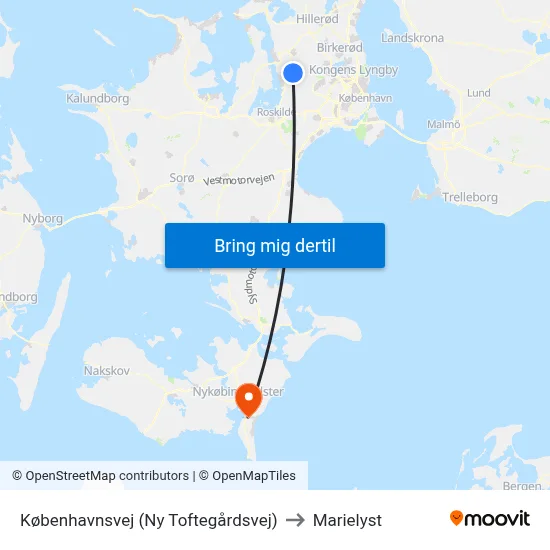 Københavnsvej (Ny Toftegårdsvej) to Marielyst map