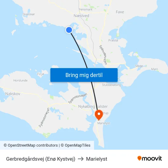 Gerbredgårdsvej (Enø Kystvej) to Marielyst map