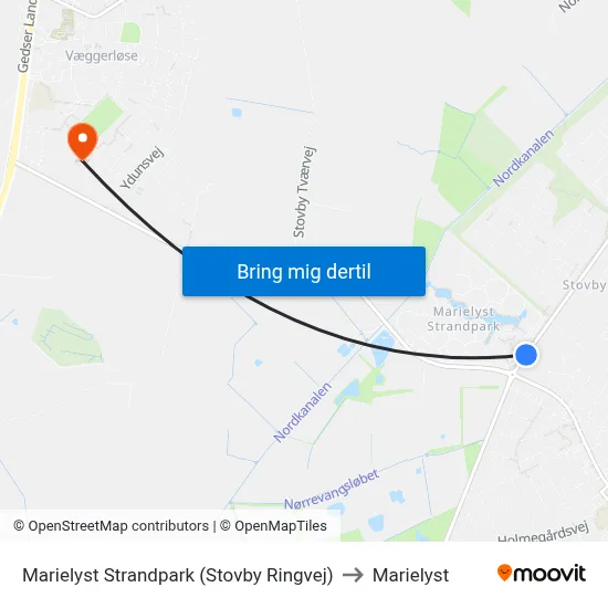 Marielyst Strandpark (Stovby Ringvej) to Marielyst map
