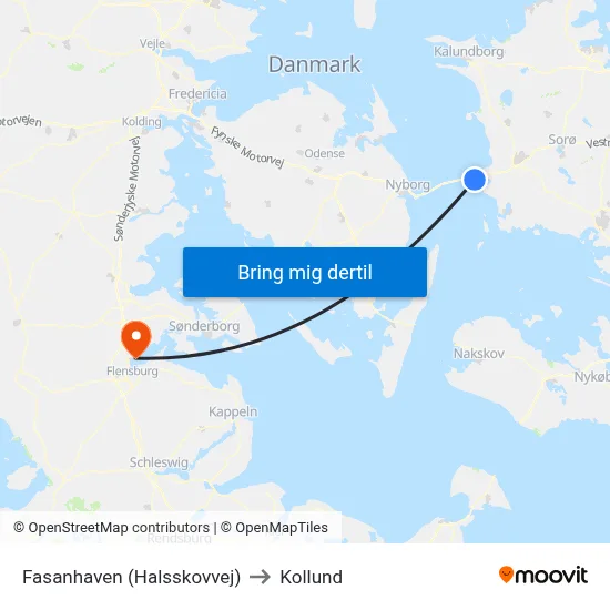 Fasanhaven (Halsskovvej) to Kollund map